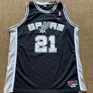 Vintage Nike Tim Duncan San Antonio Spurs Jersey